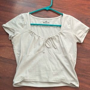 Hollister Co. Women's White Crop-top